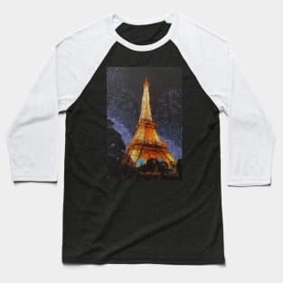 Eifel Tower Baseball T-Shirt